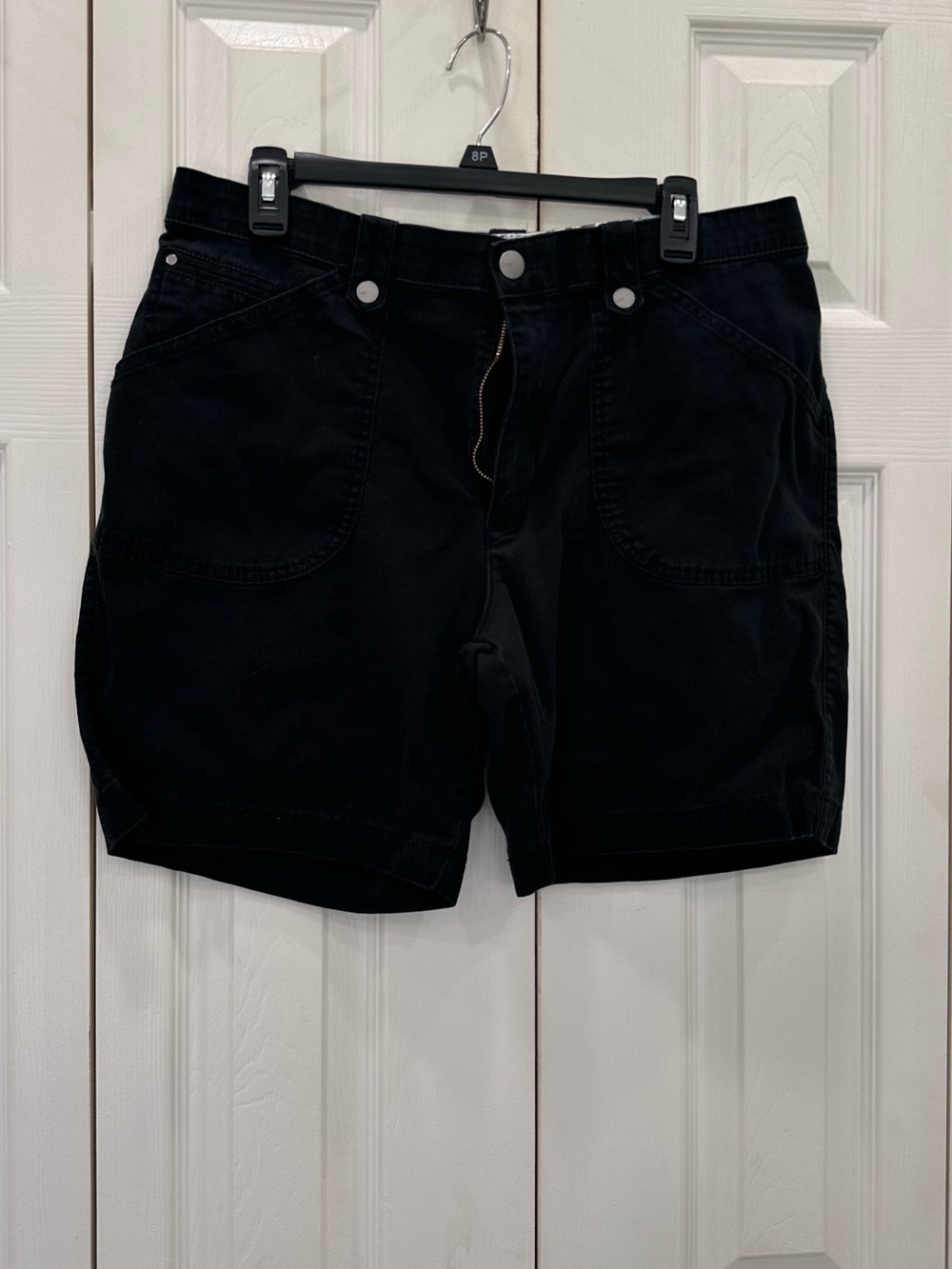Lee Women's Black Denim Utility Shorts